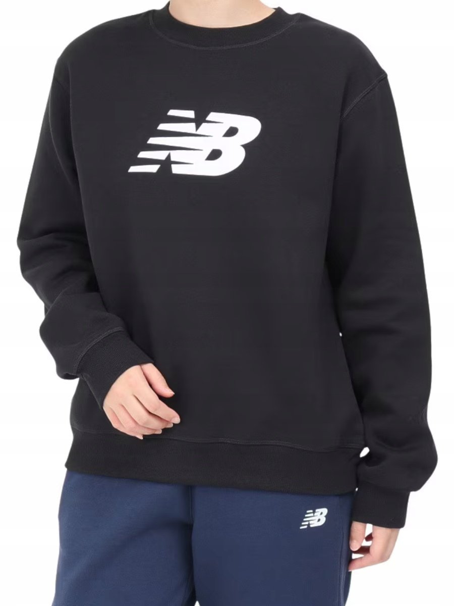 BLUZA damska NEW BALANCE WT43526BK ciepła bawełniana sportowa klasyczna XS XS