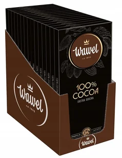 Display Tabliczka Gorzka Ekstra Premium 100% cocoa Wawel 80g x 15 sztuk - Czekolada - miniaturka - grafika 1