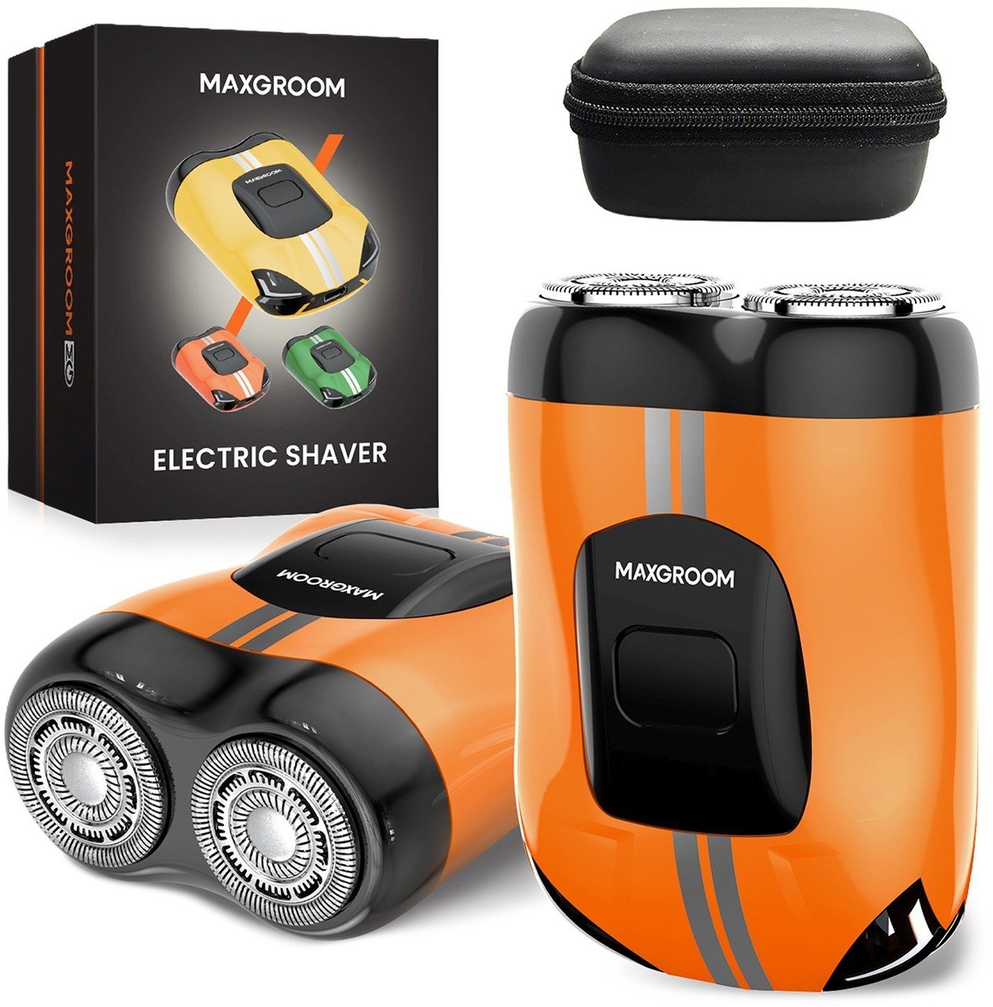 Xiaomi Golarka maszynka do golenia elektryczna 400mAh IPX7 - pomarańczowa Golarka maszynka do golenia elektryczna 400mAh IPX7 - pomarańczowa