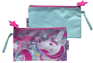 Piórniki - Piórnik Saszetka Kosmetyczka Unicorn Girl Zaska Jednorożec Duży - miniaturka - grafika 1