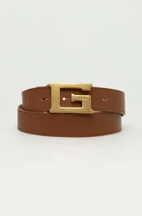 Guess pasek damski kolor brązowy - Paski - miniaturka - grafika 1