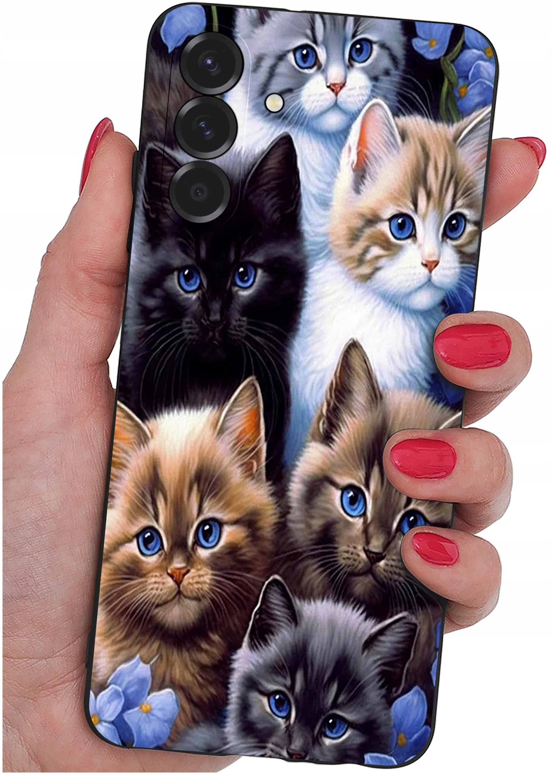 ETUI do Samsung A26 5G WZORY SILIKONOWE MATT CASE + SZKŁO 9H