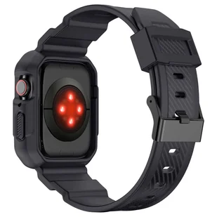 Kingxbar CYF106 2w1 pasek Apple Watch SE, 8, 7, 6, 5, 4, 3, 2, 1 (41, 40, 38 mm) z wbudowanym etui szary - Akcesoria do smartwatchy - miniaturka - grafika 7