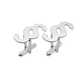 Spinki do mankietów i krawatów - Srebrne spinki do mankietów Paragraf - "§" - ze srebra próby 925 (S1584) - miniaturka - grafika 1