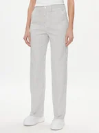 Spodnie damskie - ONLY Spodnie materiałowe Merle 15312896 Biały Wide Leg - miniaturka - grafika 1