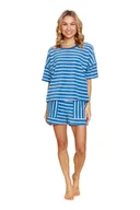 Piżamy damskie - Doctor Nap Niebieska piżama damska - L - miniaturka - grafika 1
