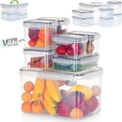 Pojemniki kuchenne - Vilde pojemnik na żywność Pojemnik kuchenny z pokrywką i uszczelką Pojemnik do przechowywania żywności 7 szt. - miniaturka - grafika 1