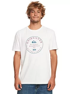 Koszulki męskie - Quiksilver Podstawowa koszulka męska biała S - grafika 1