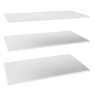 Meble modułowe i akcesoria - Półka prosta do korpusu 100 cm głębokość 58 cm białe 3 szt. - miniaturka - grafika 1