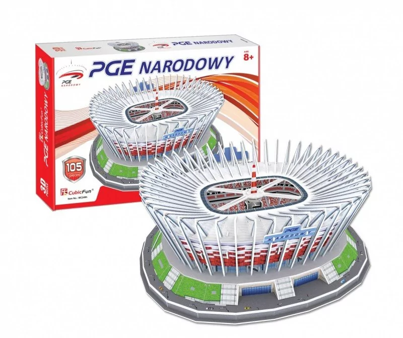 Cubicfun Puzzle 3D Stadion Narodowy 105 elementów