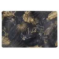 Obrusy i serwetki - Podkładka PALAU spód korek 43,5 x 28 cm czarno-złoty - miniaturka - grafika 1