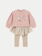 Komplety dla niemowląt - Mayoral Komplet bluza i legginsy 2712 Kolorowy Regular Fit - miniaturka - grafika 1
