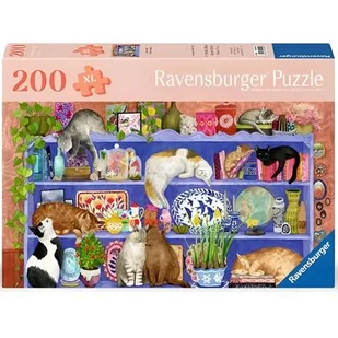 Puzzle RAVENSBURGER Koty na półce 12001367 (200 elementów) - Puzzle Puzzle RAVENSBURGER Koty na półce 12001367 (200 elementów) - Puzzle - miniaturka - grafika 1