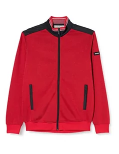 bugatti Męski 8700-35120 kardigan, czerwony, standardowy, czerwony, 3XL - Swetry męskie - miniaturka - grafika 1