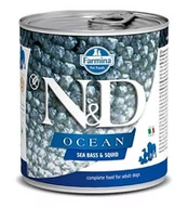 Mokra karma dla psów - Farmina N&D OCEAN Sea bass & Squid 285g PND285004 - miniaturka - grafika 1
