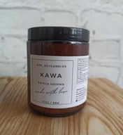 Świece - Świeca Sojowa Zapachowa Kawa 250ml 60h Drewniany knot - miniaturka - grafika 1