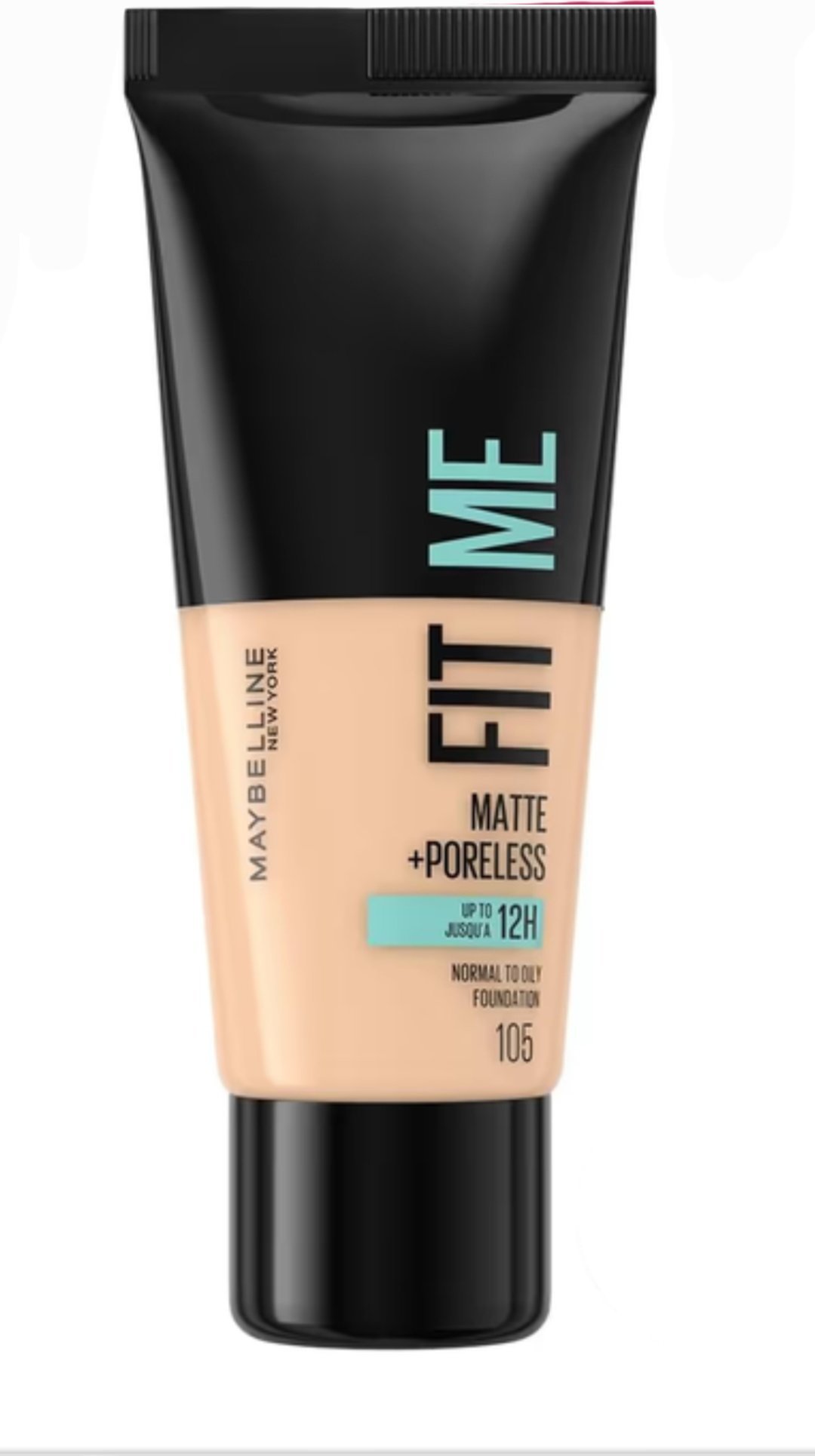 Maybelline Maybelline, Fit Me Matte + Poreless, Liquid Foundation, 105, Natural Ivory, 30 ml For Women