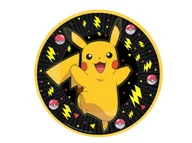 Dekoracje i nakrycia stołu na imprezę - Talerzyki urodzinowe Pokemon - 23 cm - 8 szt. - miniaturka - grafika 1