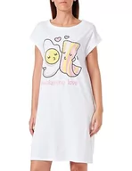 Piżamy damskie - United Colors of Benetton Damska koszula nocna 30963c00w Full Slip, Optical White 101, L, Optyczny biały 101, L - miniaturka - grafika 1