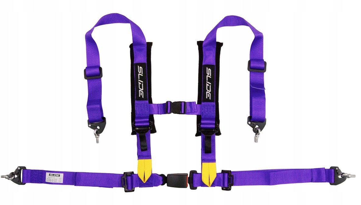 Pasy sportowe Slide V2 Fioletowe 4P 2