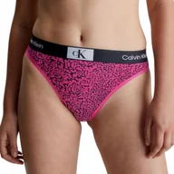 Majtki damskie - CALVIN KLEIN BRAZYLIANY DAMSKIE MAJTKI BRAZILIAN 1 PARA CZARNO-RÓŻOWE r.XS - miniaturka - grafika 1