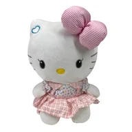 Maskotki i pluszaki - Maskotka Pluszowa Hello Kitty Kolorowa Sukienka 40x30x20 cm - miniaturka - grafika 1