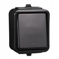 Gniazdka elektryczne - Łącznik schodowy czarny IP44 CEDAR WNT600C05 SCHNEIDER - miniaturka - grafika 1