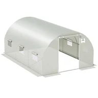 Szklarnie ogrodowe - Focus Garden Tunel ogrodowy, foliowy GARDEN, biała siatka wzmacniajaca, 4,5x3 m - miniaturka - grafika 1