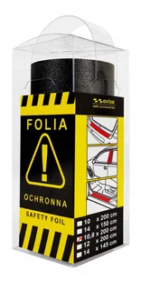 Folia Ochronna Czarna Progi Słupki Avisa 10,8x200 - Akcesoria tuningowe - miniaturka - grafika 1