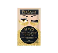 Kosmetyki pod oczy - Perfecta EYE PATCH ZŁOTE, GLITTEROWE koreańskie PŁATKI POD OCZY 1szt - miniaturka - grafika 1