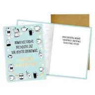 Kartki okolicznościowe i zaproszenia - Karnet Podziękowania za współpracę - miniaturka - grafika 1