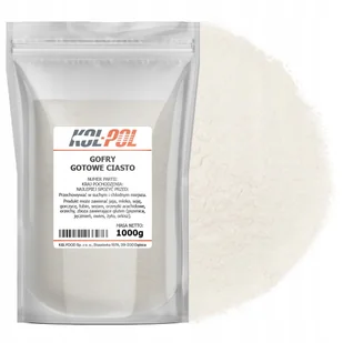 CIASTO NA GOFRY 1kg Gotowa mieszanka do gofrów chrupiące szybkie Kol-Pol - Dodatki do ciast w proszku - miniaturka - grafika 1