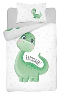 Pościel dla dzieci - Detexpol Pościel 90x120 do łóżeczka mały dinuś dinozaur z dinozaurem 3617A_20211118055221 - miniaturka - grafika 1