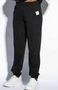 Spodnie damskie - Spodnie dresowe damskie z kieszeniami czarne F1807, Kolor czarny, Rozmiar S, Fobya - Primodo.com - miniaturka - grafika 1