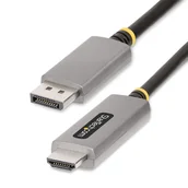 Adaptery i przejściówki - StarTech 133DISPLAYPORTHDMI21 adapter kablowy 2 m DisplayPort HDMI Czarny, Srebrny - miniaturka - grafika 1
