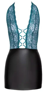 Cotelli Dress Black/Teal - Spódniczka z gorsetem, Czarny Wariant/Rozmiar: XL  << DYSKRETNIE   |   DOSTAWA 24h   |  GRATISY - Sukienki - miniaturka - grafika 7