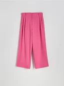 Spodnie damskie - Reserved - Szerokie spodnie - intensywny róż - miniaturka - grafika 1