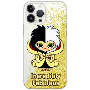 Etui płynny brokat do Apple IPHONE 13 PRO Disney: Cruella 006 oryginalne i oficjalnie licencjonowane, Złoty - Etui i futerały do telefonów Etui płynny brokat do Apple IPHONE 13 PRO Disney: Cruella 006 oryginalne i oficjalnie licencjonowane, Złoty - Etui i futerały do telefonów - miniaturka - grafika 1