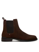 Botki męskie - Tommy Hilfiger Sztyblety Corporate FM0FM05580 Brązowy - miniaturka - grafika 1