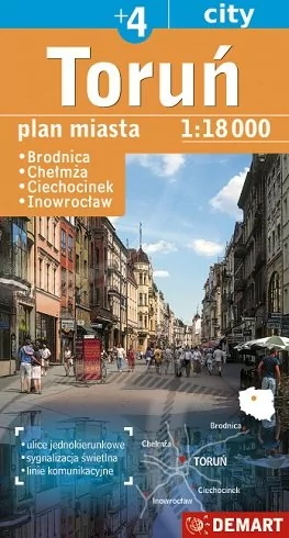 Demart Toruń - plan miasta (skala 1:18 000) - Demart