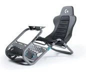 Fotele gamingowe - Playseat® Trophy Logitech G Edition Wyścigowy do 163kg Tkanina Skóra ECO Szary - miniaturka - grafika 1