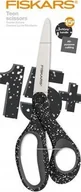 Nożyczki - Fiskars Nożyczki dla nastolatków 20cm czarne w białe kropki 1067867 - miniaturka - grafika 1