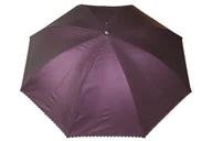 Parasole - Parasol damski metalik fiolet, Automatyczny, Wiatroodporny - miniaturka - grafika 1
