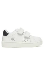 Buty dla chłopców - Calvin Klein Jeans Sneakersy Low Cut Velcro Sneaker V1X9-82074-1355 M Biały - miniaturka - grafika 1