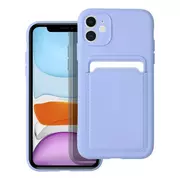 Etui i futerały do telefonów - OEM Futerał Card Case do iPhone 11 fioletowy - miniaturka - grafika 1