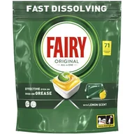 Środki do zmywarek - Kapsułki do zmywarki FAIRY Original All in One Lemon - 71 szt. - miniaturka - grafika 1