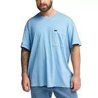 Koszulki męskie - Lee Męski t-shirt z kieszeniami, Ice Blue, rozmiar S, niebieski (Ice Blue), S - miniaturka - grafika 1