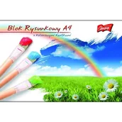 Notesy i bloczki - Blok rysunkowy kolorowy A4 16ark UNIPAP - miniaturka - grafika 1