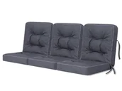 Poduszki ogrodowe - Zestaw poduszek na huśtawkę ogrodową, Venus, Granatowy Ekolen, 3 elementy, 50x50 cm - miniaturka - grafika 1