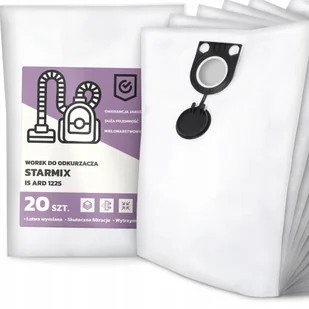 20x Worek do Odkurzacza Starmix Is Ard 1225 Syntetyczny Pojemny Mocny G9 - Worki do odkurzaczy - miniaturka - grafika 1